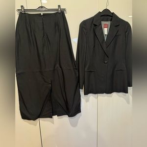 Kenzo Paris Black Blazer & Skirt Set